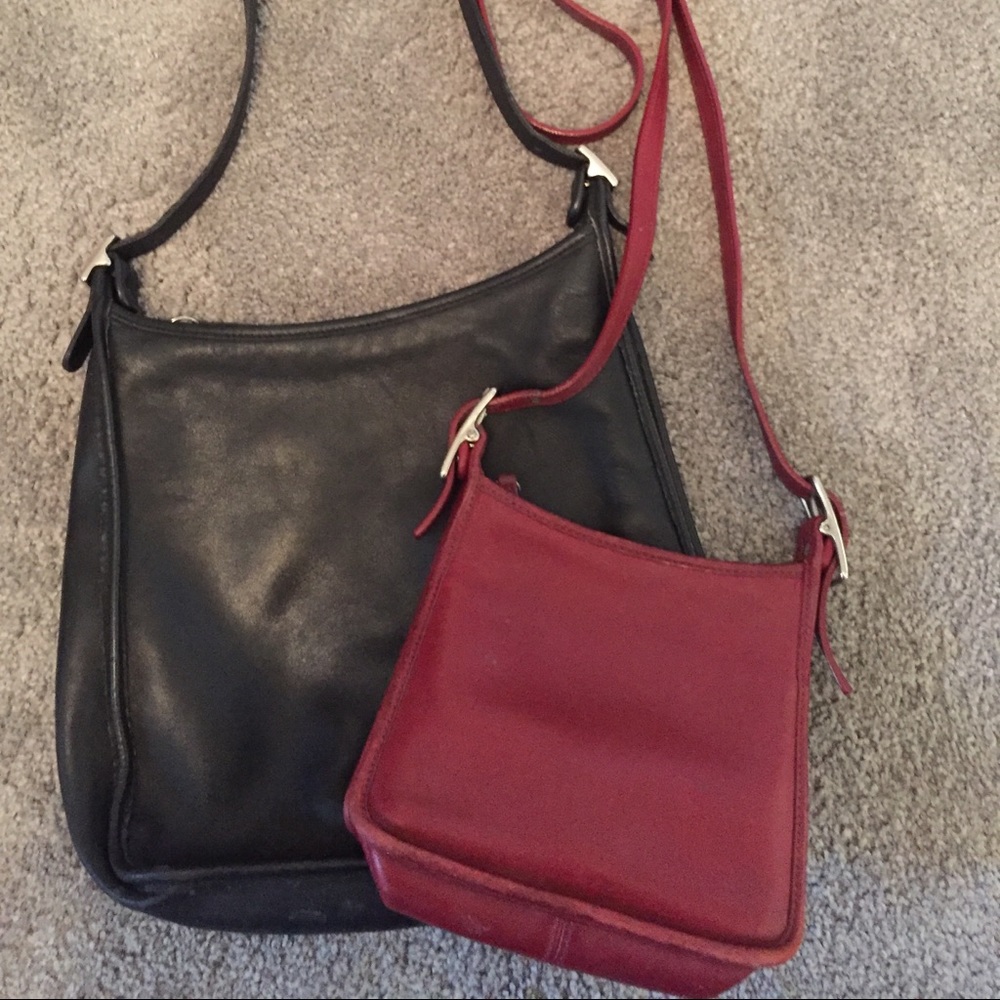 Lot of 2 vintage coach purses.